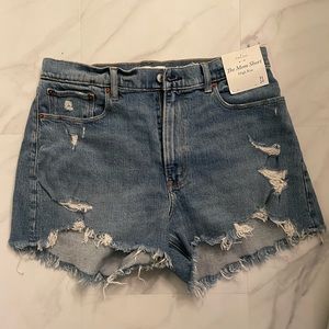 NWT Abercrombie & Fitch Curve Love High Rise Mom Short
